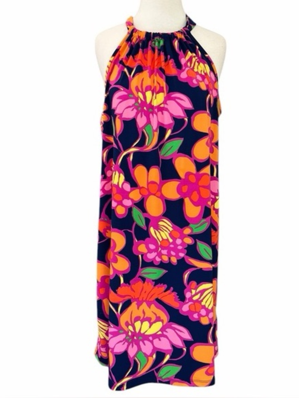 Trina Turk Juju Garden Halter Dress Size small Multicolor Floral - Picture 2 of 8